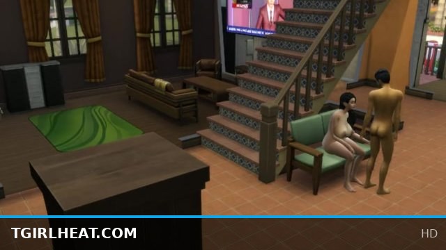 Two Shemales Fuck Him Hard and Wild in Intense Threesome Action