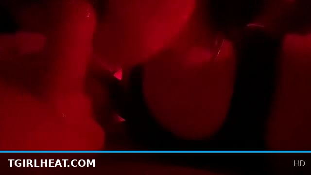 Sloppy Blowjob from a Hot T-Girl Shemale Performer