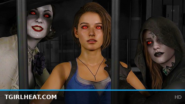 Resident Evil Dimitrescu Gangbang in Prison with Jill Valentine - Futa Hentai Cartoon