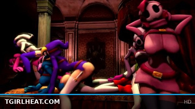 Futa Shygirls Group Sex Party 1.5